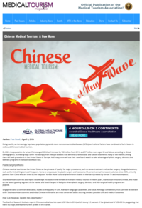 Medical Tourism Magazine Chinese Medical Tourism   A New Wave 160408