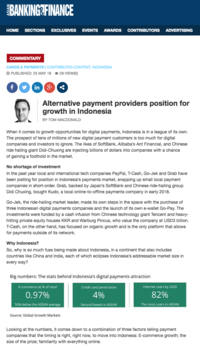 Asian Banking and Finance Alternative payment providers position for growth in Indonesia 180525