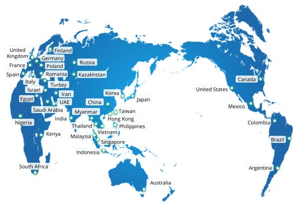 Consultants map